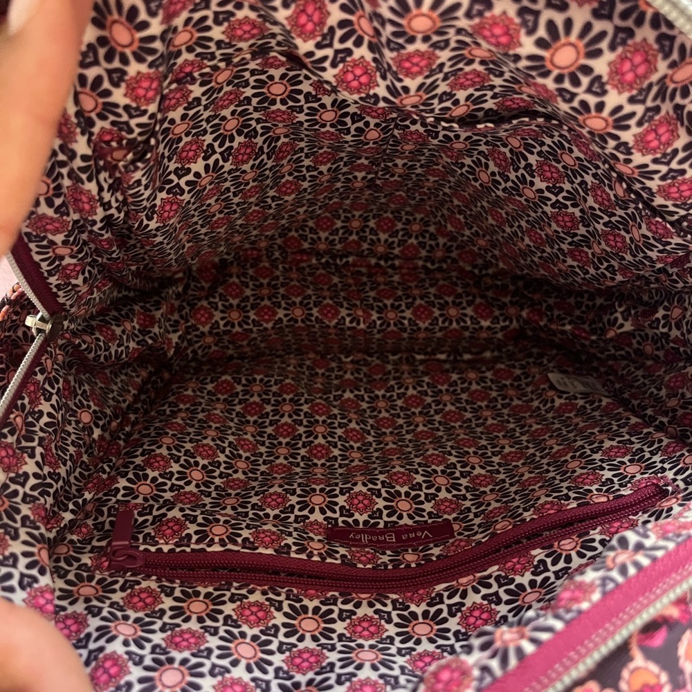 Vera Bradley Raspberry Medallion Small Backpack - Picture 2 of 3